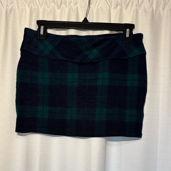 H&M Navy and Green Mini Skirt - Picture 1 of 2